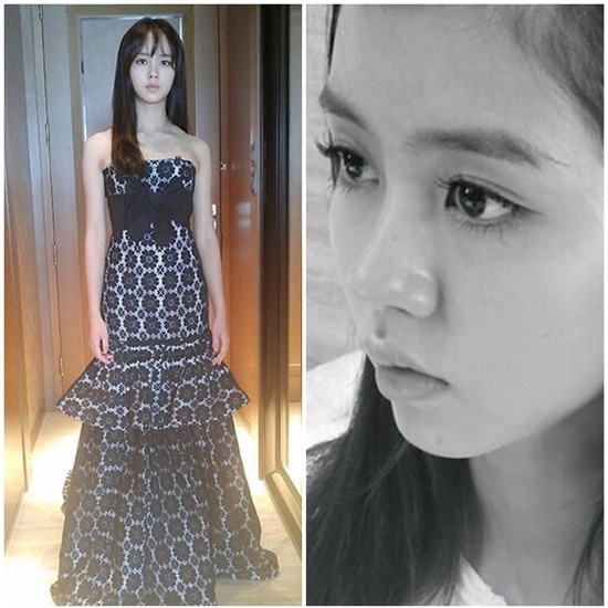 Mặt mộc của Kim So Hyun đẹp chẳng kém những lúc trang điểm.