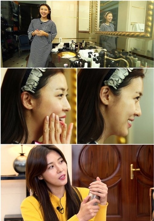 Ha Ji Won khoe mặt mộc căng mịn trước ống kính dù đã 37 tuổi.