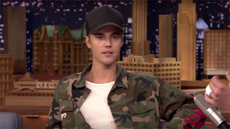 Justin Bieber lai ngu y che One Direction tren truyen hinh hinh anh