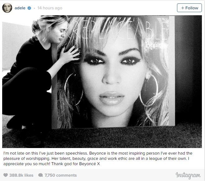 Adele ham mo Beyonce anh 2