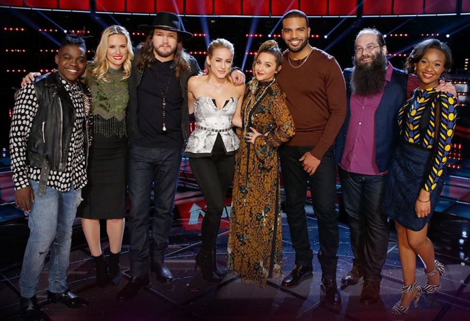 Dem thi top 8 The Voice va man song ca cua cap doi giam khao hinh anh