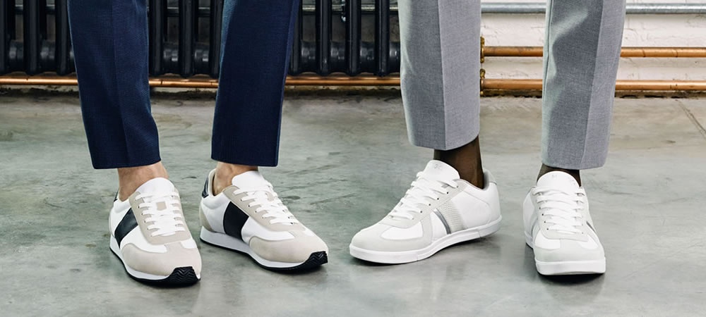 Meo dien giay sneakers voi suit di lam cho nam gioi hinh anh