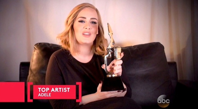 Adele gay bat ngo khi am tron giai thuong lon Billboard hinh anh