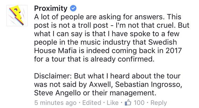Swedish House Mafia sẽ không tái hợp ảnh 2 Swedish House Mafia se khong tai hop anh 2