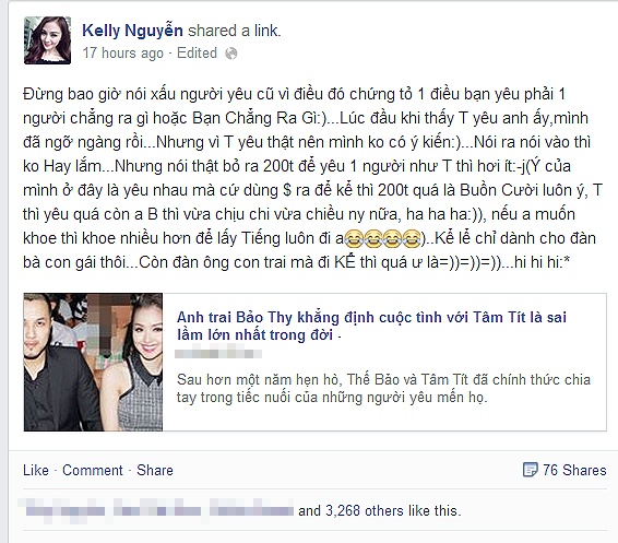 Tâm Tít, Thế Bảo, Kelly, Vân Hugo