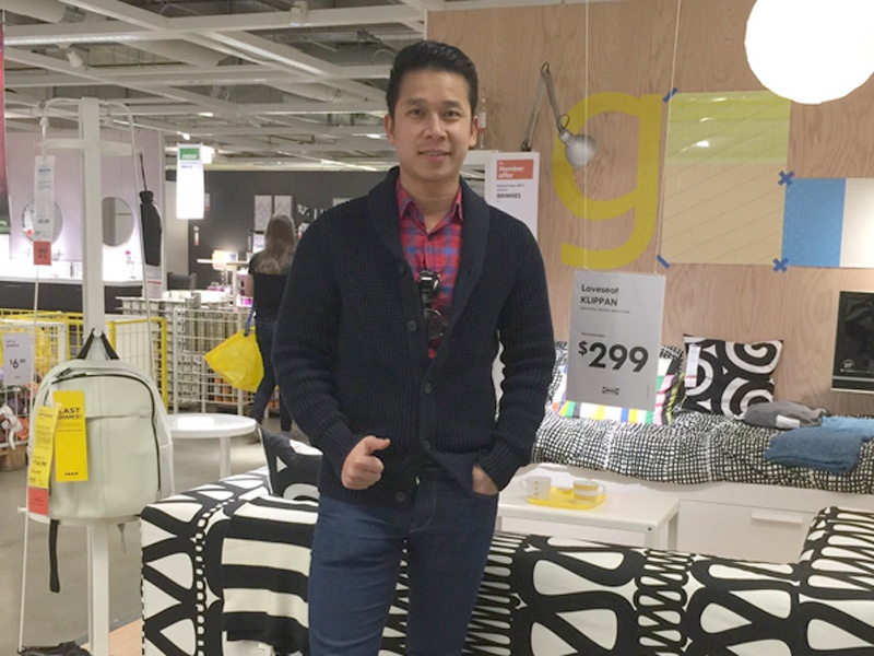 The Men, Ngo Kien Huy hao huc mua sam tai My hinh anh