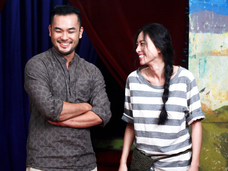 Ngo Thanh Van rang ro ben nguoi yeu tin don tren phim truong hinh anh