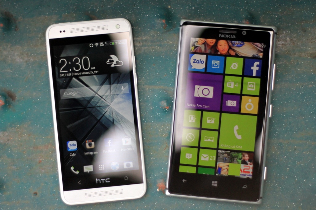 Nokia Lumia 925 so dang voi HTC One Mini hinh anh