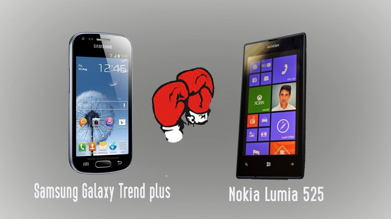 Nokia Lumia 525 doi dau voi Samsung Galaxy Trend Plus hinh anh