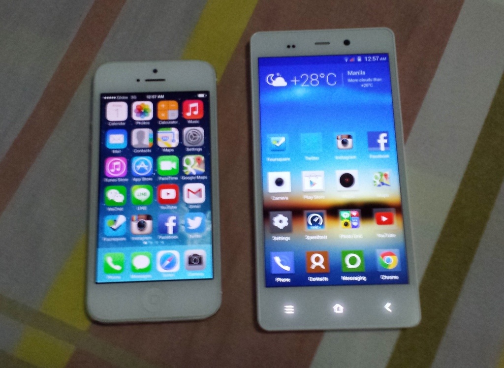 iPhone 5S do anh voi Gionee E7 hinh anh