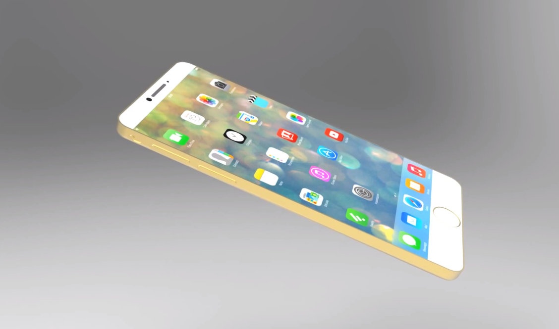 Mo hinh iPhone 6 mau vang voi man hinh 5,5 inch vien mong hinh anh