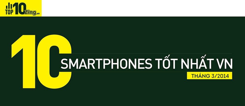 Top 10 smartphone tốt nhất Việt Nam tháng 3/2014 sẽ được công bố ngày mai.
