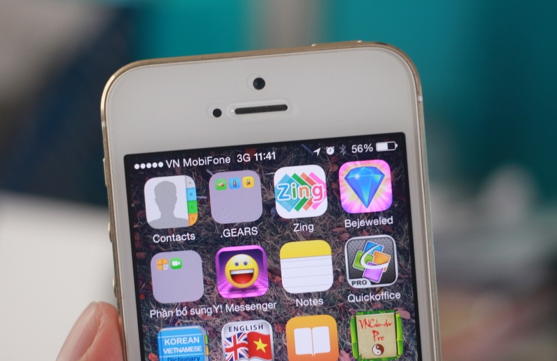 iPhone 5S khoa mang gan 12 trieu chay SIM ghep VN on dinh hinh anh