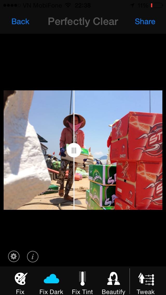 Ung dung lam anh mo thanh net cho iPhone hinh anh