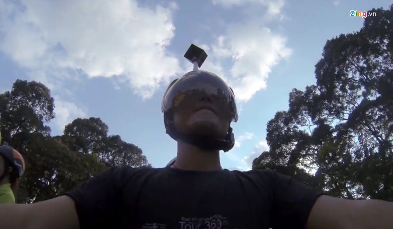 Xe may chay khap Sai Gon lam Google Street View hinh anh