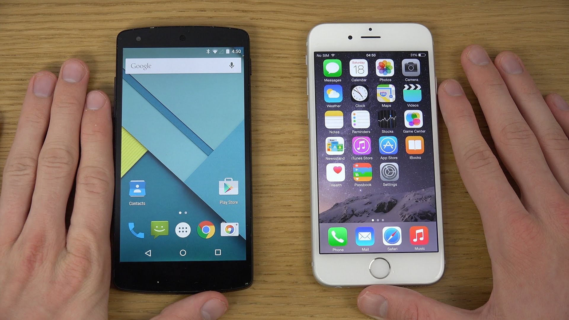 Chon iOS 8 hay Android 5.0 hinh anh