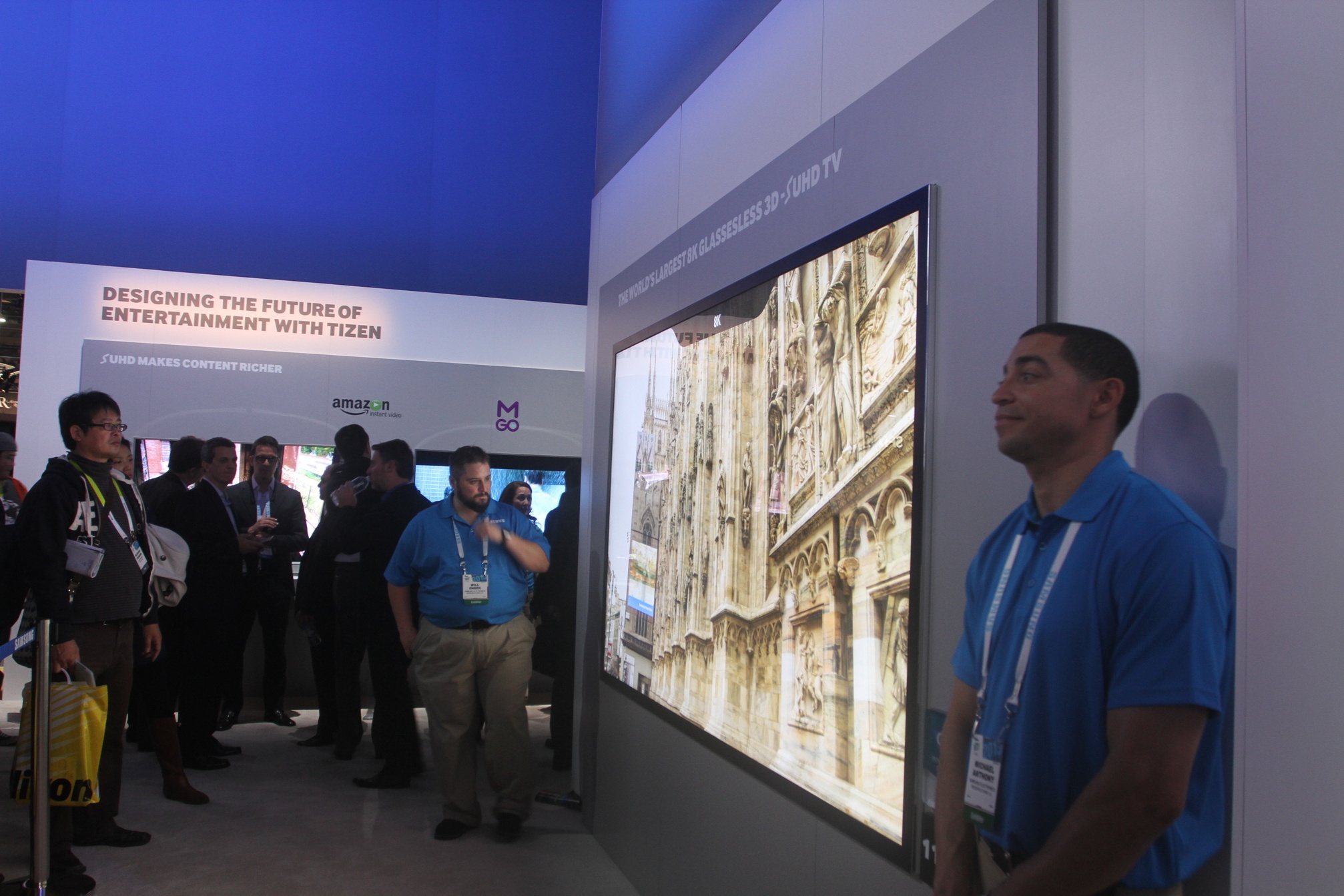 TV 3D khong kinh, man hinh 8K cua Samsung gay sot o CES 2015 hinh anh