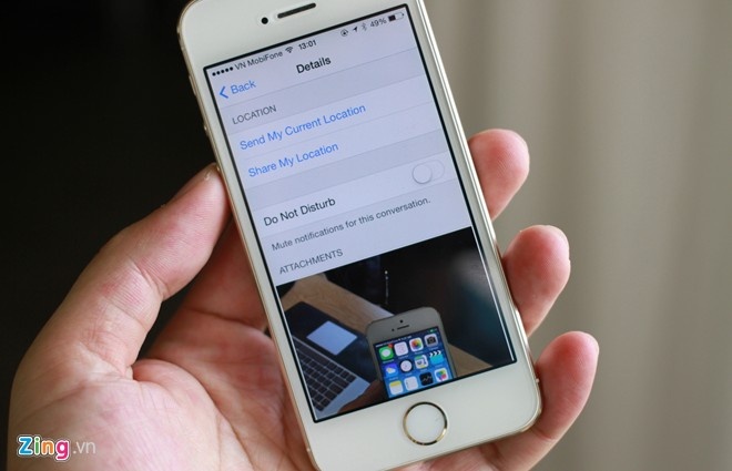 Cach gui vi tri trong tin nhan iPhone hinh anh