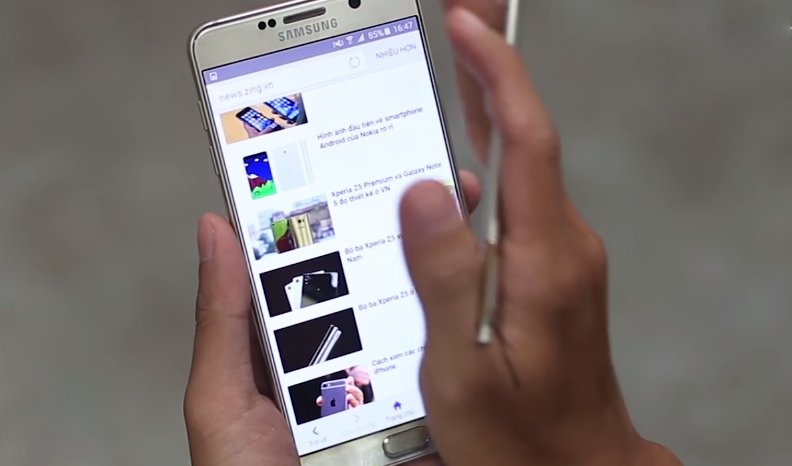 Chup man hinh bang tay tren Galaxy Note 5 hinh anh