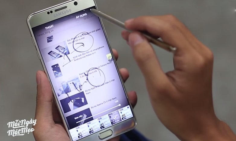Cach chup man hinh va chinh sua nhanh tren Galaxy Note 5 hinh anh