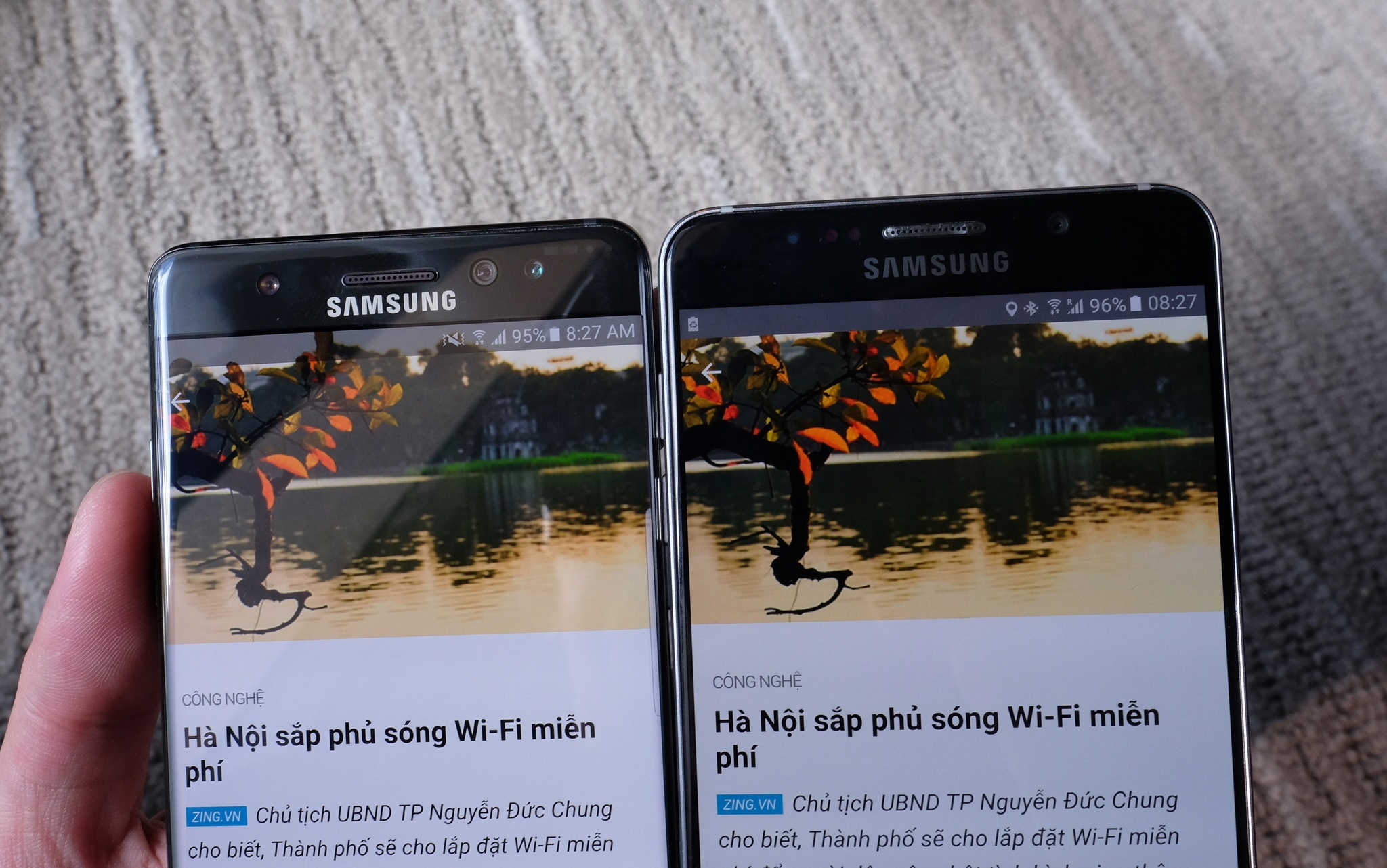 Samsung Galaxy Note 7 so Galaxy Note 5 anh 6