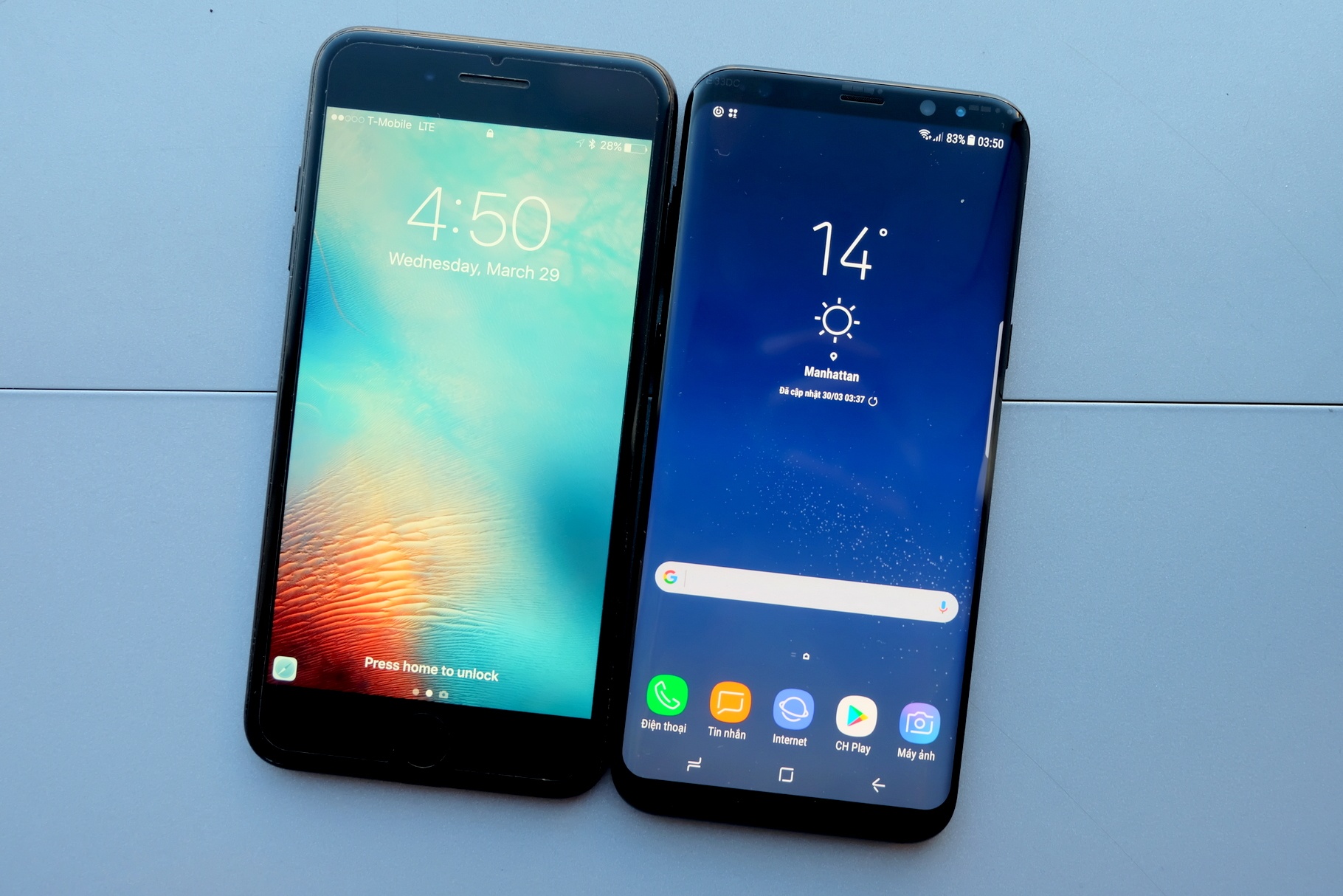 Galaxy S8+ so iPhone 7 Plus anh 1