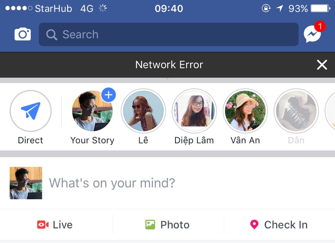 Facebook sập mạng tại Việt Nam ảnh 1 Facebook sap mang tai Viet Nam anh 1