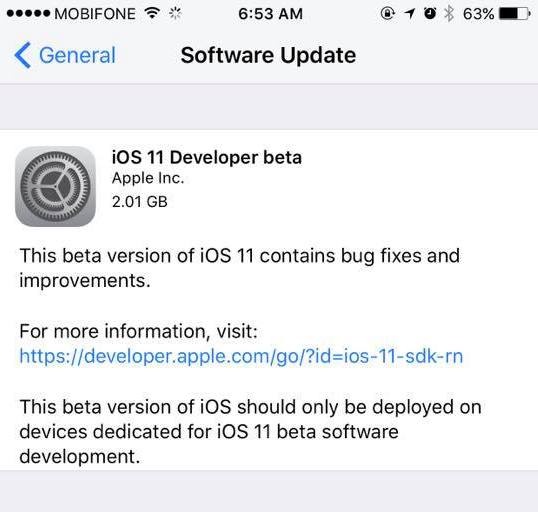Cach cai dat iOS 11 beta anh 1