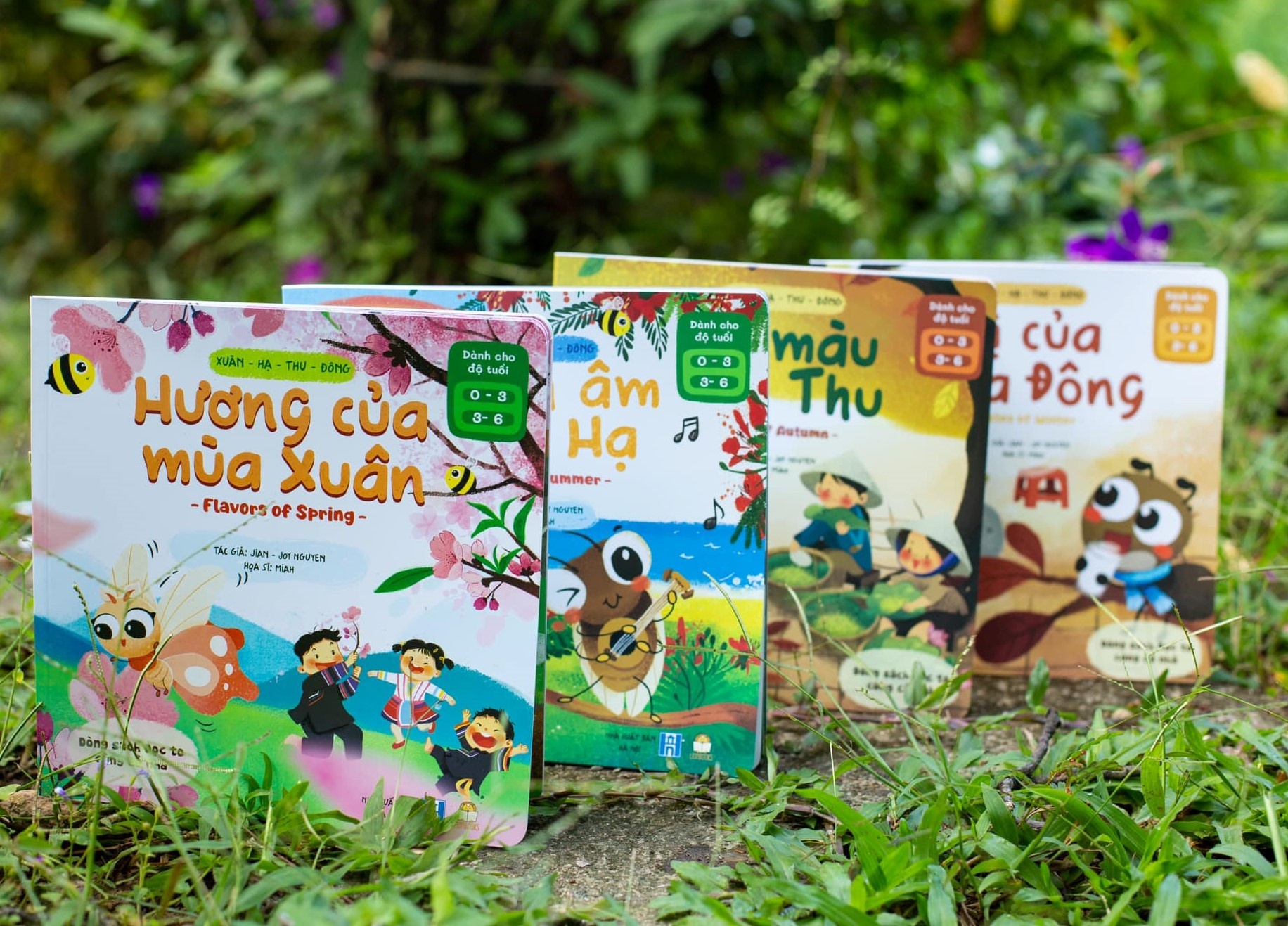 Giup tre tim hieu ve 4 mua hinh anh