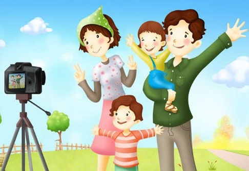 Nha to co 4 nguoi hinh anh