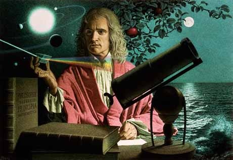 Buon chan vi lich hoc, Isaac Newton tim loi thoat o che tao hinh anh