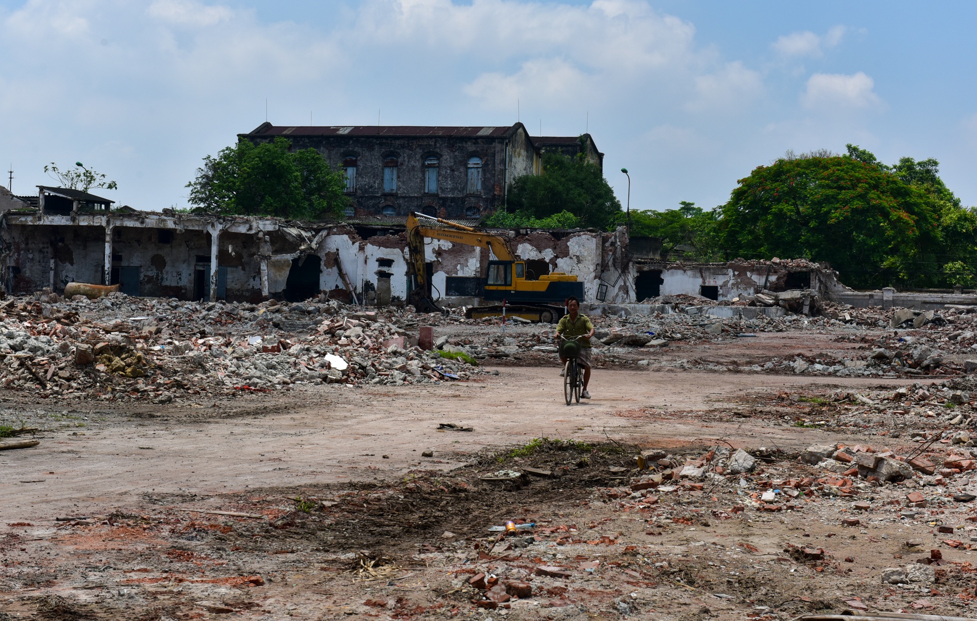 pha bo Nha may det Nam Dinh anh 1