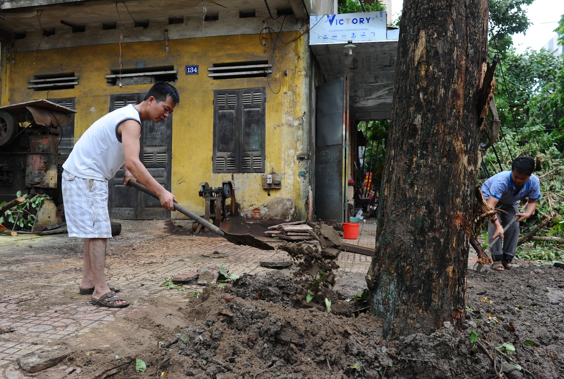 Nam Dinh tan hoang sau bao anh 12