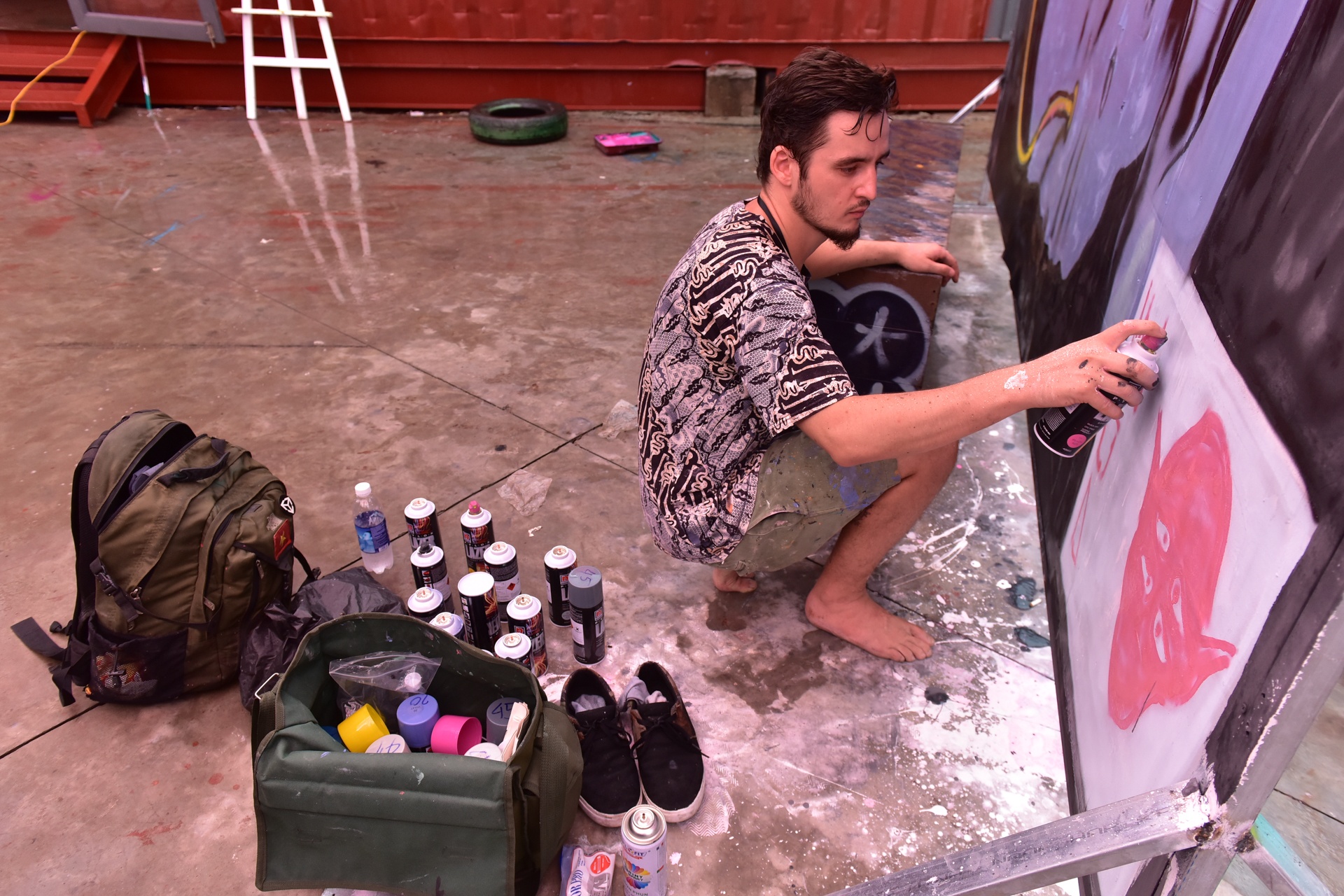 ve graffiti tren oto anh 3