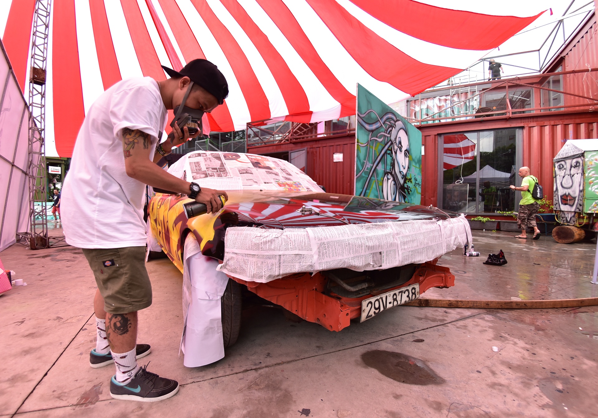 ve graffiti tren oto anh 6