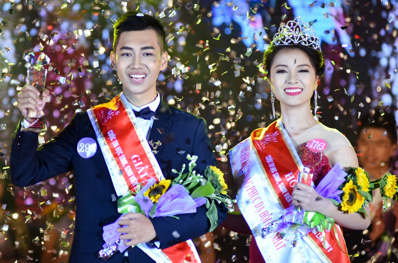 Chang trai cao 1,8 m tro thanh nam vuong DH Quoc gia Ha Noi hinh anh