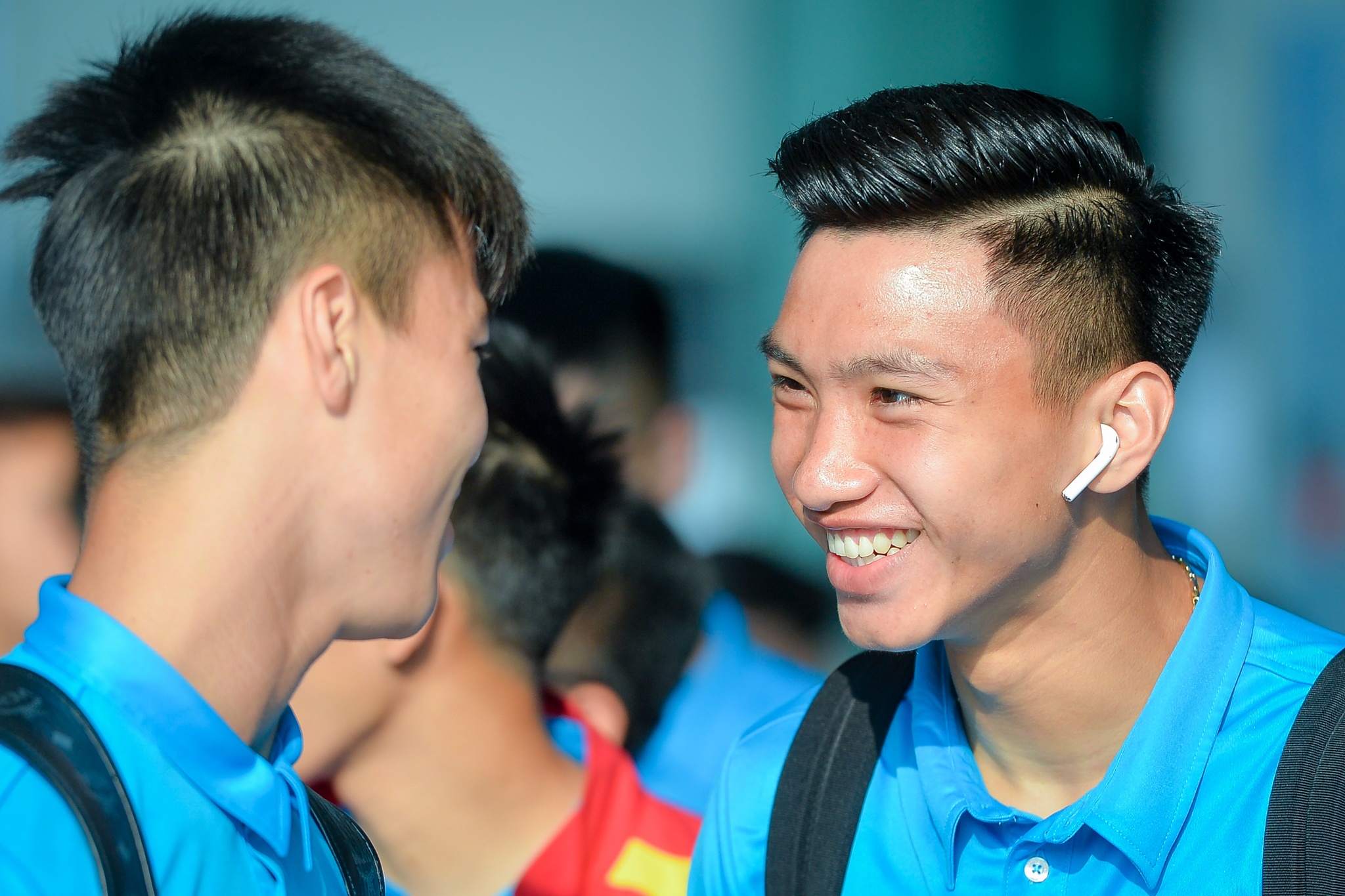 Cac tuyen thu Viet Nam vui ve len duong du AFF Cup hinh anh