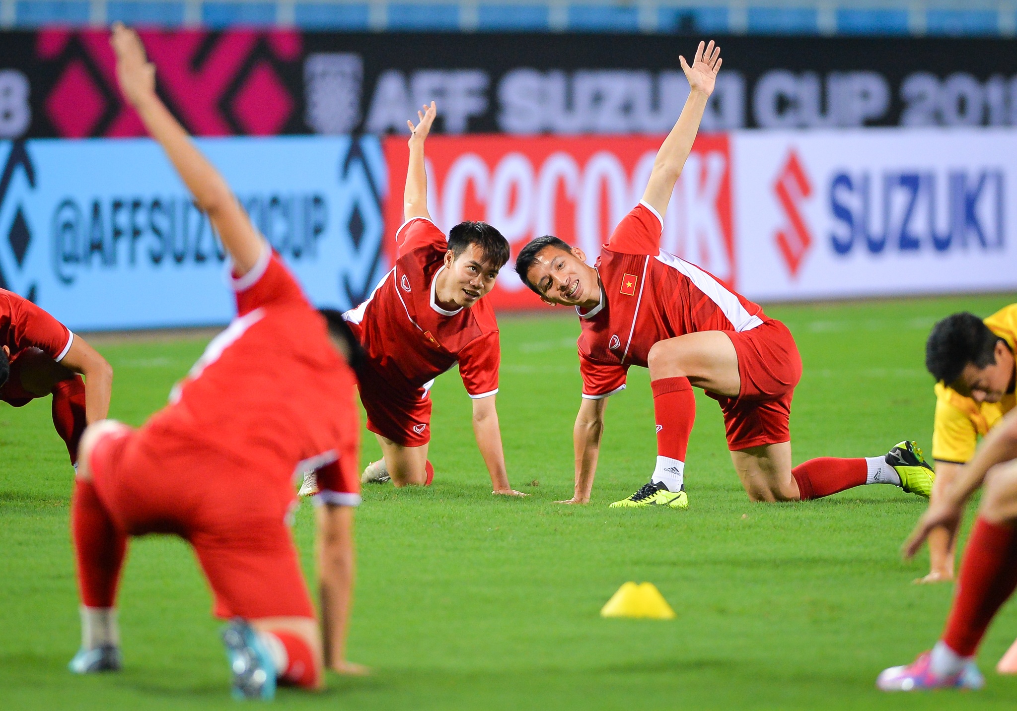 Doi tuyen Viet Nam lam quen san My Dinh anh 1