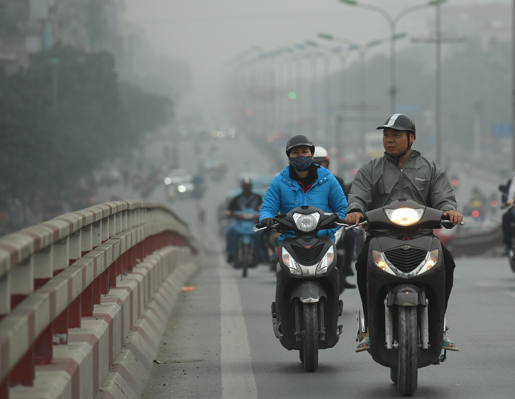 Ha Noi chim trong suong mu anh 2