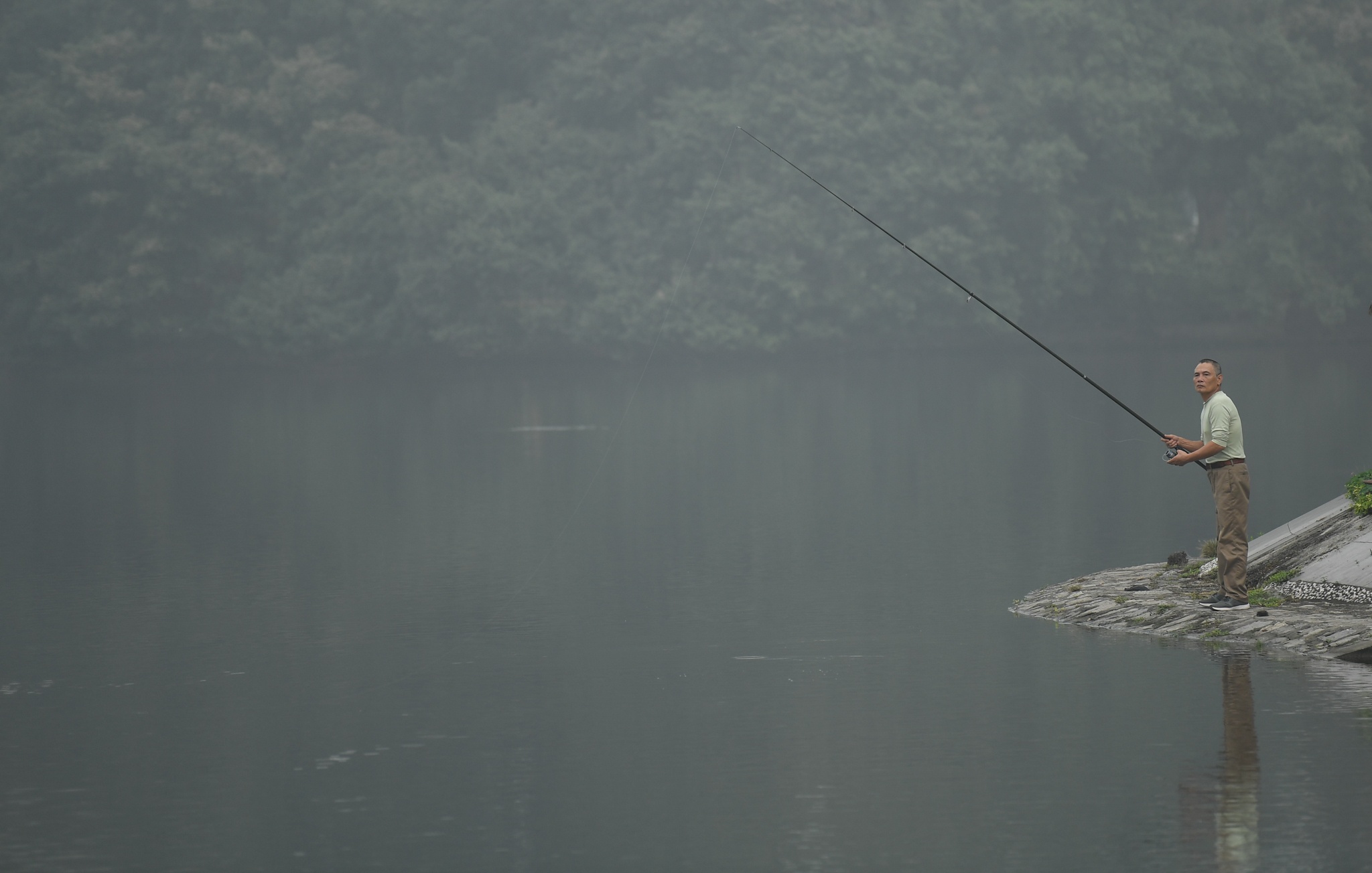 Ha Noi chim trong suong mu anh 3