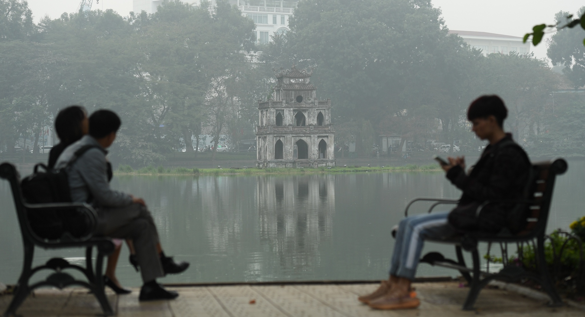 Ha Noi chim trong suong mu anh 5