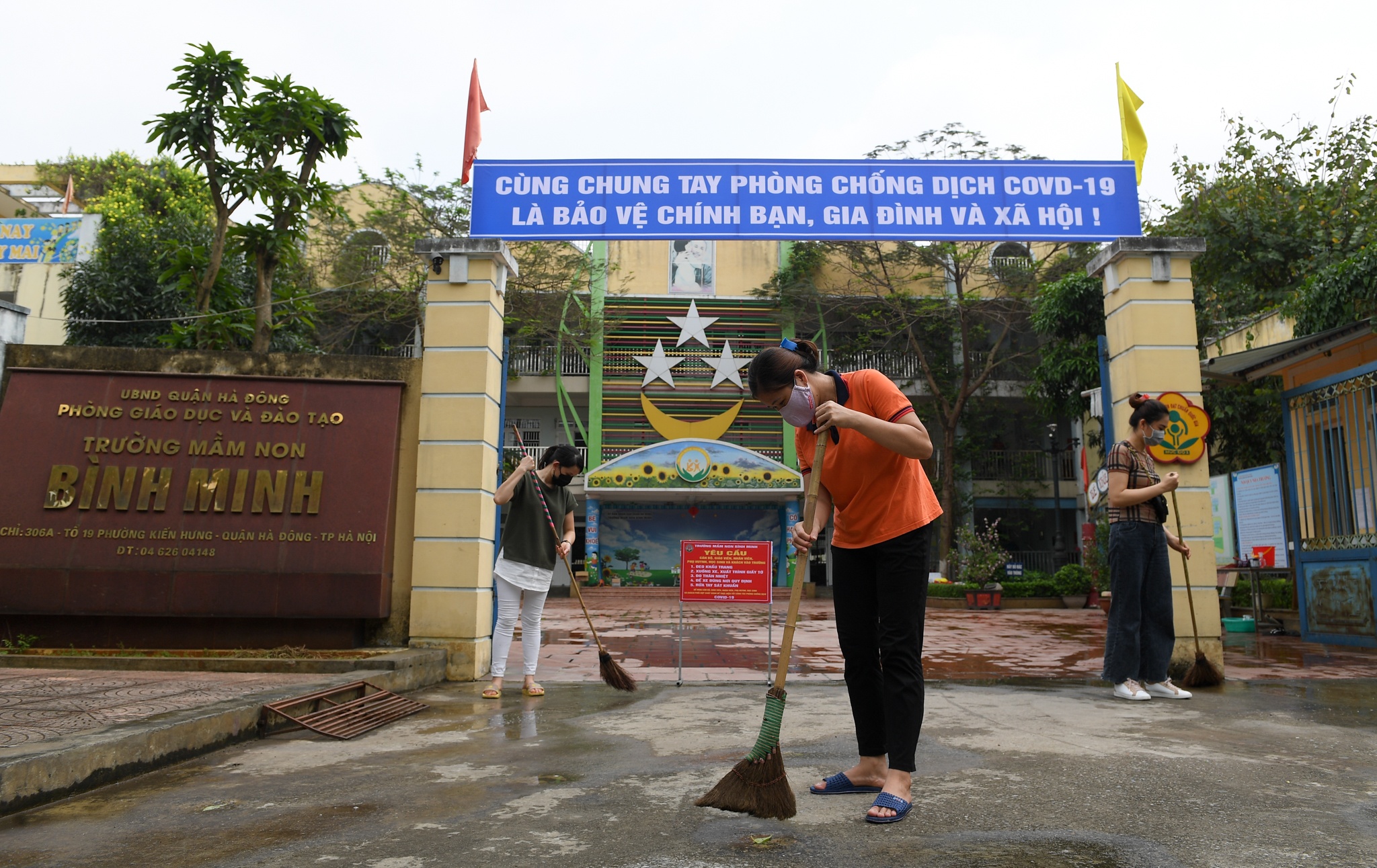 trường mầm non chuẩn bị đón học sinh ảnh 1 truong mam non chuan bi don hoc sinh anh 1