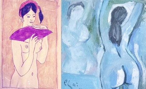 Tranh dung tuc ve Ho Xuan Huong anh 3