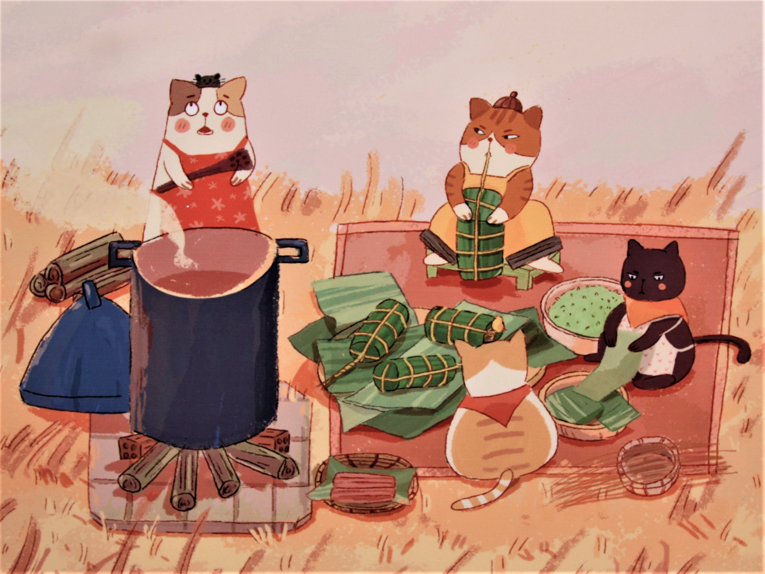 Ngam meo trong tranh cua cac hoa si duong dai hinh anh