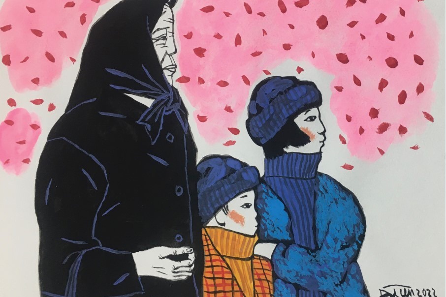 Huong sac Tet qua nhung buc tranh hinh anh