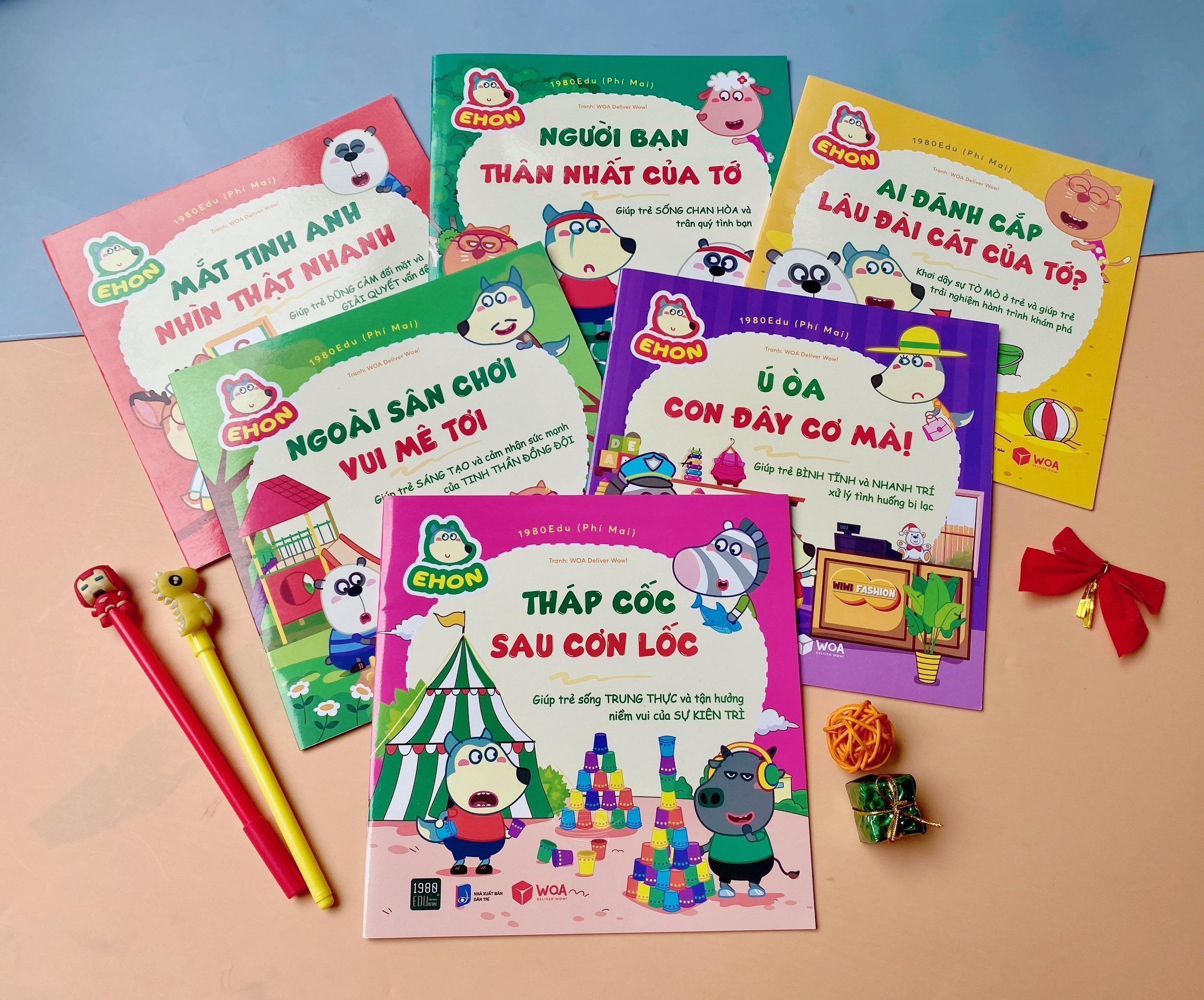 Hai bo sach ve 'soi Wolfoo' giup tre ren luyen EQ, IQ hinh anh