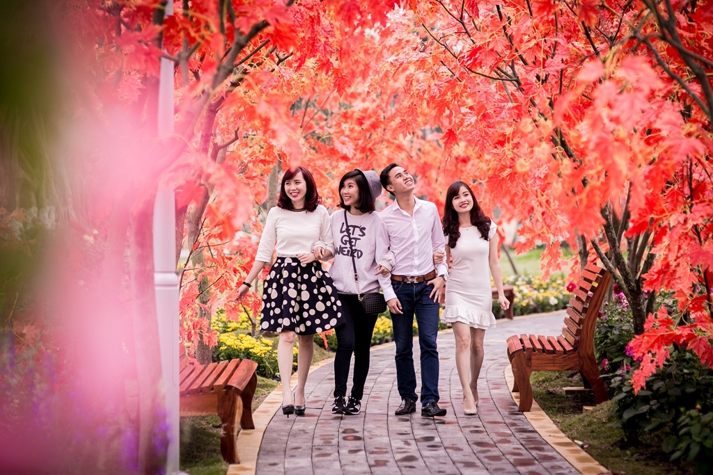 Cong vien ruc ro hoa xuan ven do hinh anh