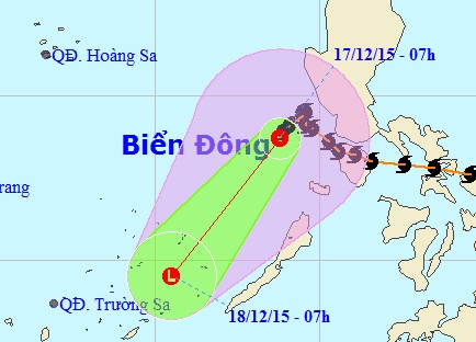Bao Melor suy yeu truoc khi toi Truong Sa hinh anh