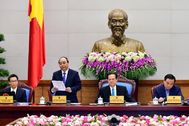 Phó thủ tướng Nguyễn Xuân Phúc tại hội nghị. Ảnh: Chinhphu.vn