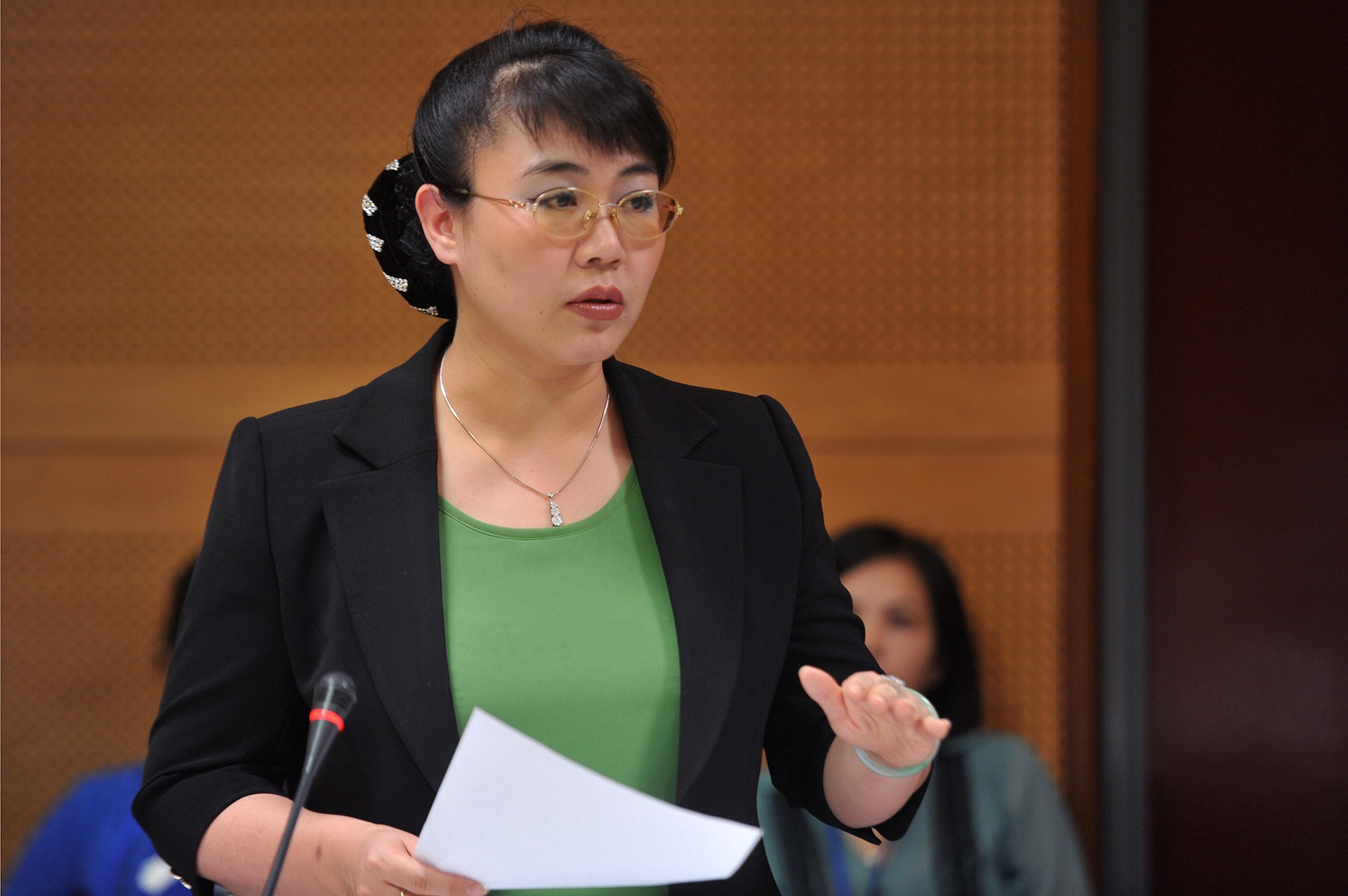 Ba Nguyet Huong bi bac tu cach DBQH vi co 2 quoc tich hinh anh